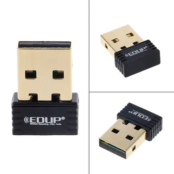

EDUP Mini USB Wifi Adapter 802.11 b/g/n Antenna 150Mbps USB Wireless Receiver Dongle Network Card External Wi-Fi For Desktop