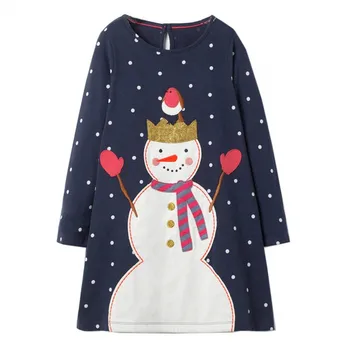 

Girls Dress Long Sleeves Cartoon Baby Dresses for Girls Autumn Girl Clothing Cute baby Princess Animals Floral Dress