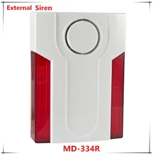 Free Shipping Wireless Outdoor Strobe siren and LED Light Flashing Siren 110dB Big Sounds