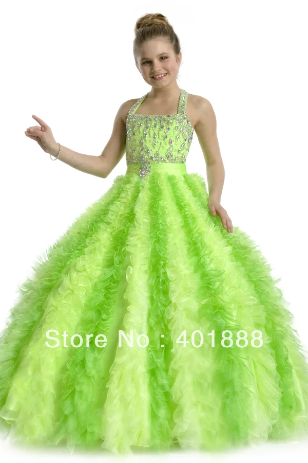 lime green dress for girls