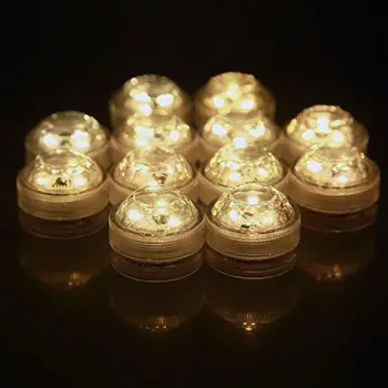 

120pcs/lot 3smds remote controlled submersible Led tealight candle lamp waterproof Wedding/Xmas/Valentine table Vase Base decor