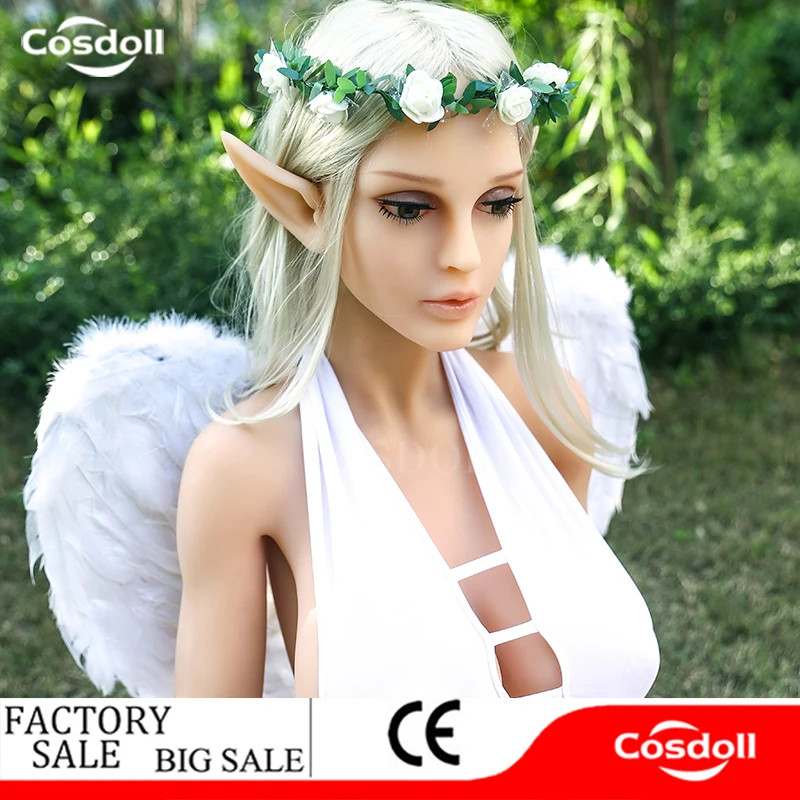 Cosdoll 158 см/168 см полностью реалистичный эльф большая грудь силиконовые секс куклы