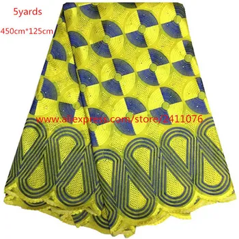 

Best Selling Swiss Voile Lace African Lace Fabric Nigerian Cotton Fabric With Stone Fabric 2017 High Quality African Lace Fabric