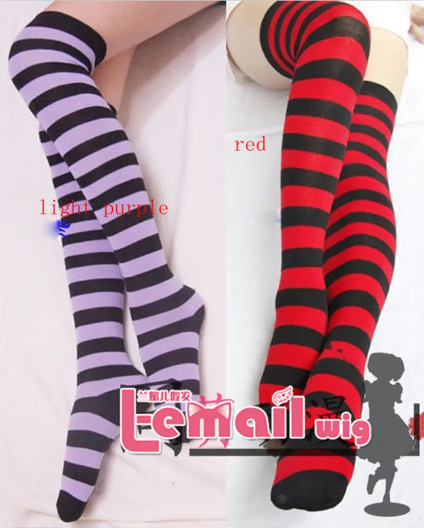 Red Blue Fashion Wide Vertical Striped 