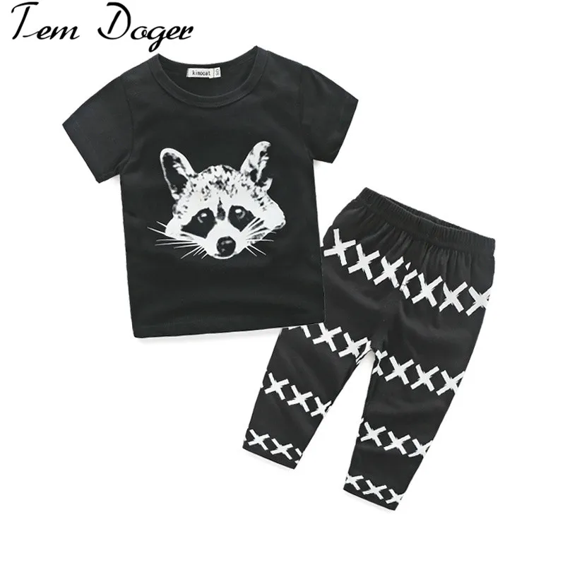 

Baby&Kids Fox Cotton Clothing Sets Newborn Toddler Baby Girl Boy  OutfitsSet Costume Summer Clothes BodySuit T-shirt Pants