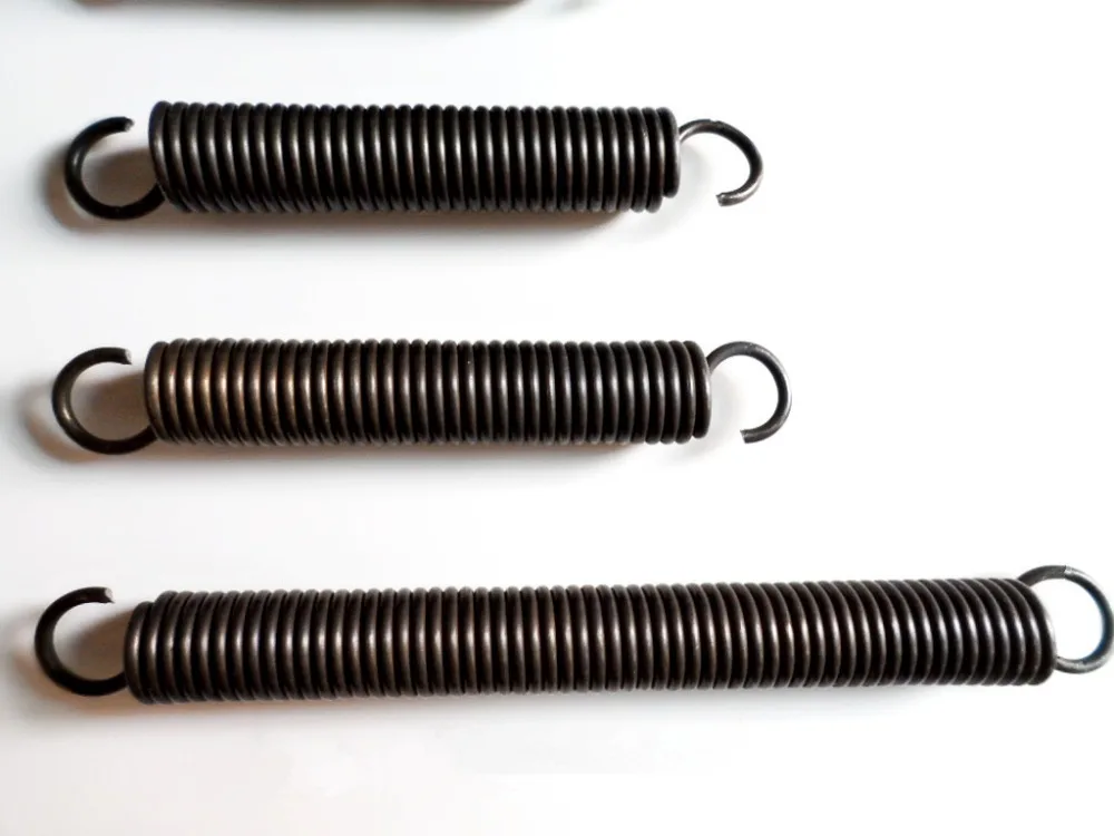 Wholesale custom high precision metal extension spring with hooks,1.5mm