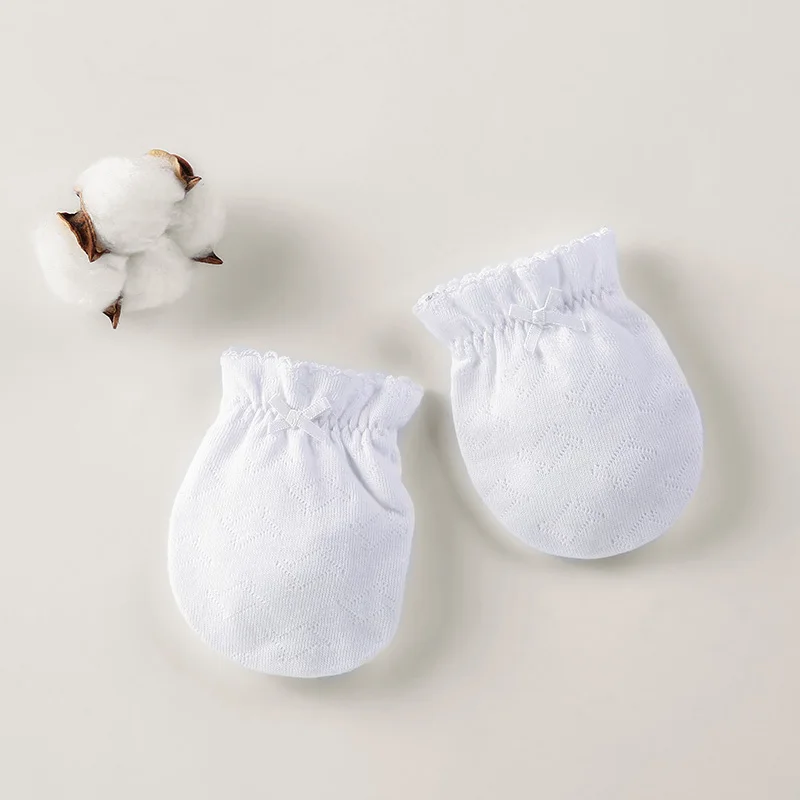 4 модели модные детские анти царапины перчатки защита на Кроватку Новорожденного лица Хлопок царапины варежки