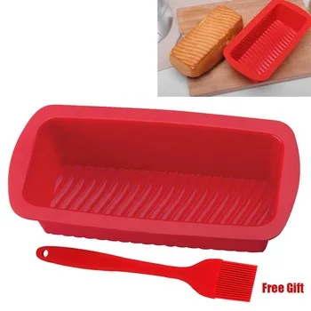 1PCS Silicone Bread Loaf Pan Square Silicone Bread Mold Heat Resistant Silicone Bread Toast Mold Baking Pan Kitchen Tools