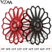 VXM MTB Road Bike Ceramic Pulley Alloy Rear Derailleur 8T/10T/11T/12/13T/14T/15T/16T/17T Guide Bike Ceramic Bearing Jockey Wheel VXM MTB Road Bike Ceramic Pulley Alloy Rear Derailleur 8T/10T/11T/12/13T/14T/15T/16T/17T Guide Bike Ceramic Bearing Jockey Wheel
