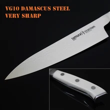 Sehr Sharp 7 “japanische Küche kochmesser vg10 67 lagen damaszener stahl fleisch Cleaver Filetieren Messer glasfaser g10 griff