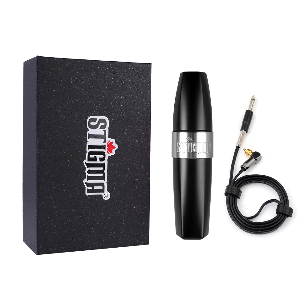 

Stigma Rotary Tattoo Machine Professional Tattoo Pen Japan Motor RCA Connected for Tattoo Artist Lipstick Black EM123