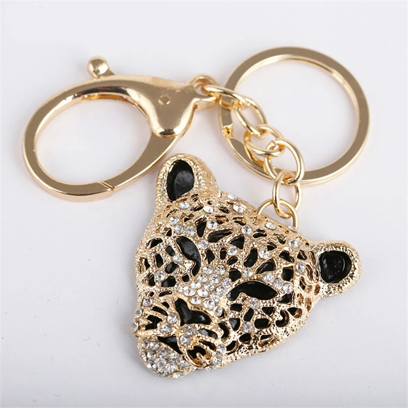 Buy EVERYSHINE Hyperbole Leopard head Keyrings Key