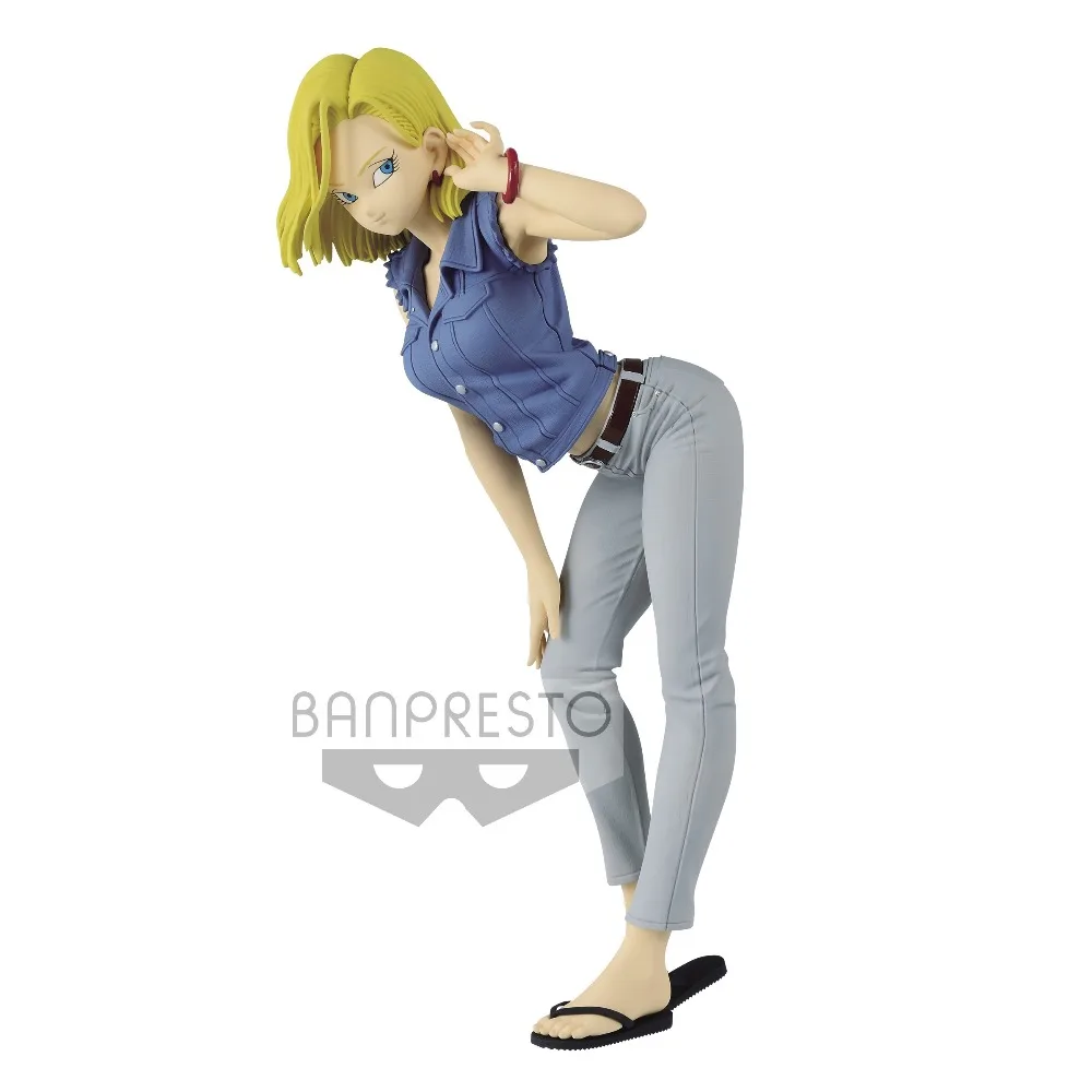 Tronzo Banpresto блеск и Гламурные Android № 18 лазурит ПВХ сексуальная фигура Dragon Ball Z Android 18 экшн-модель фигурки