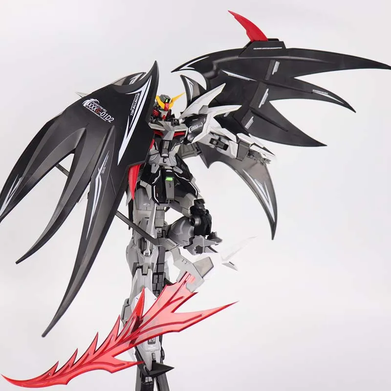 Anime Super Nova Endless Waltzl MG 1/100 Gundam Deathscythe Hell XXXG-01D modelo ensamblar figura de acción Robot niños juguete