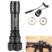 UniqueFire T20 IP65 Waterproof font b Flashlight b font Cree XP E Aluminum Alloy 38mm Lens