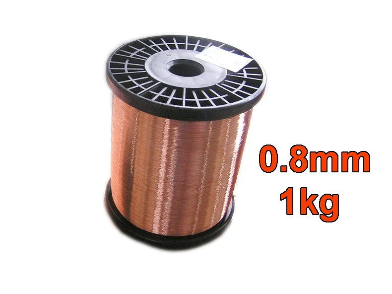 1 кг красная медная проволока T2 Медный провод Диаметр 0,5 0,8 1 1,5 2 2,5 3 4 5 мм Чистый Медный провод 1 кг неизолированный провод - Цвет: 0.8mm 1kg