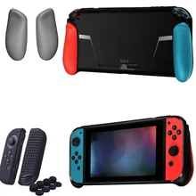 Nintend Switch Soft Protective Case NS NX Console TPU Shell Handle Grip with Game Card Slot Anti-Shock Cover Silicone Case eastvita portable game bags game storage case protective handle carry case cover zipper protective shell for nintend switch