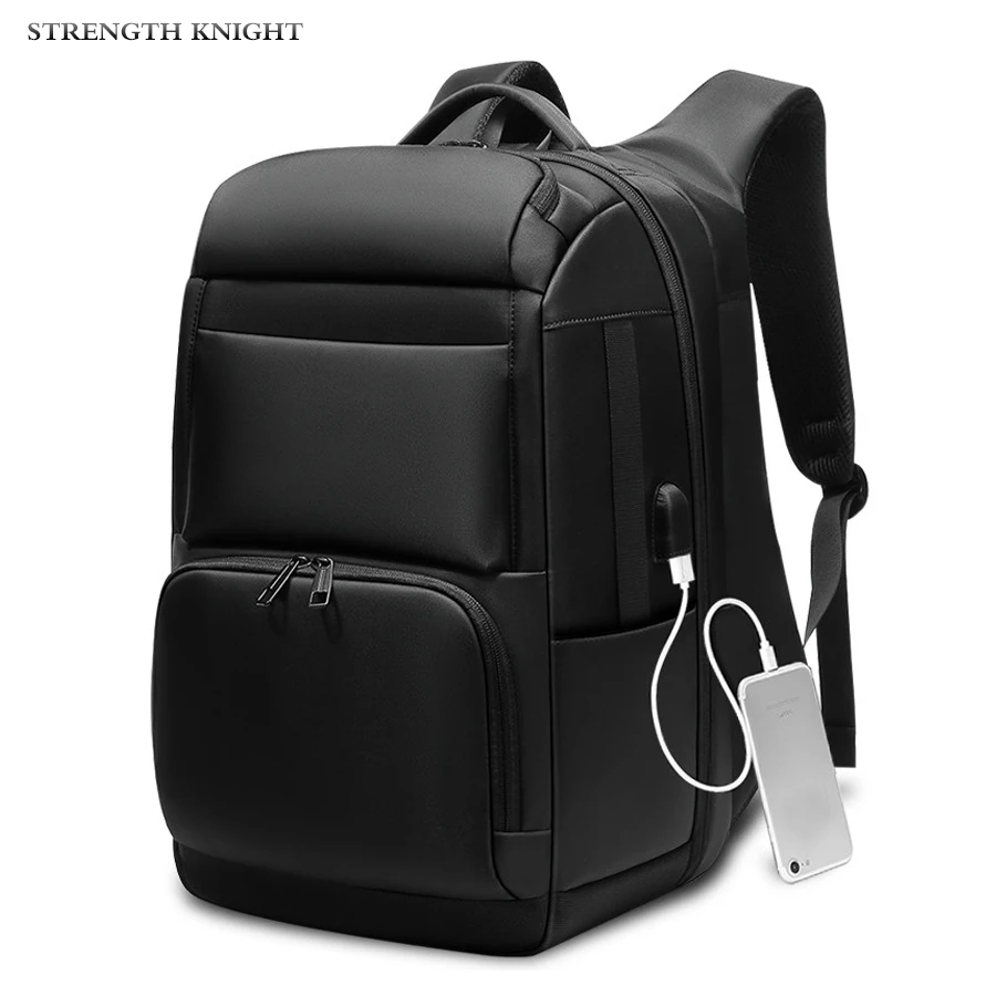 

Men Travel Backpack Large Capacity Teenager Male Mochila Back Anti-thief Bag USB Charging 17.3" Laptop Backpack Waterproof Nylon