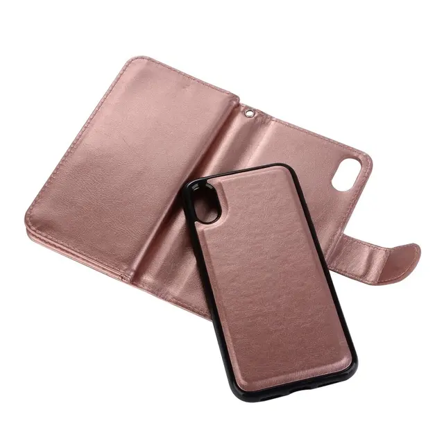Magnetic Detachable Phone Cases Wallet for iPhone XS Max Case Leather for iPhone XR XS Max Cover Flip With 9 Credit Card Slots