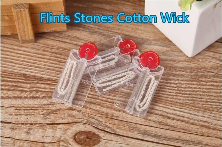 5pcs Flint Stone Cotton Core Wick Lighter Accessories for