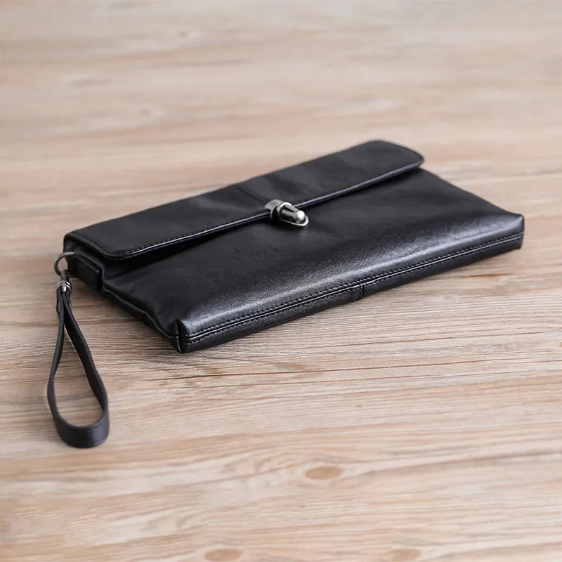 AETOO Head-layer cowhide handbag, male leather soft leather envelope bag, business leisure large capacity men's handbag