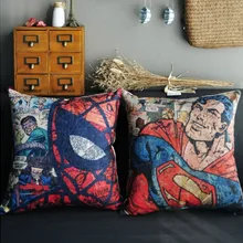 Американская подушка с суперменом Человек-паук Подушка-подарок на день рождения наволочка домашняя декоративная диванная подушка