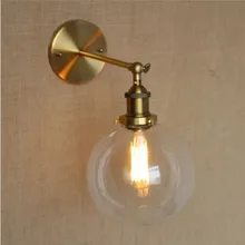 60 Вт латунный промышленный светильник винтажный настенный светильник в американском стиле лофт Arandelas Lamparas De Pared Edison Настенный бра