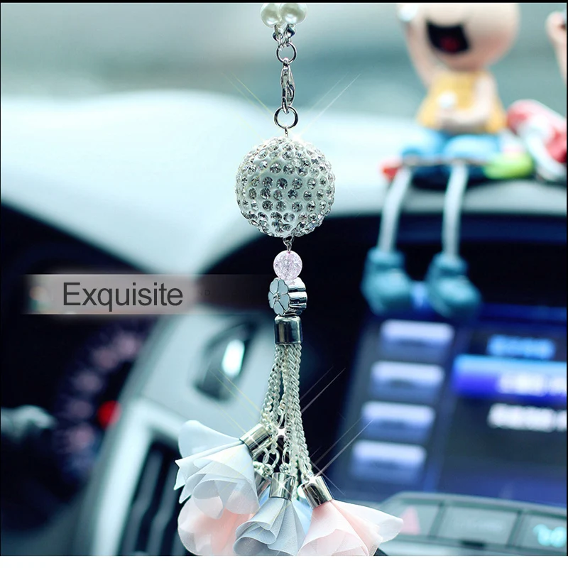 Car Decoration Accessories exquisite Diamond Crystal Ball Hanging