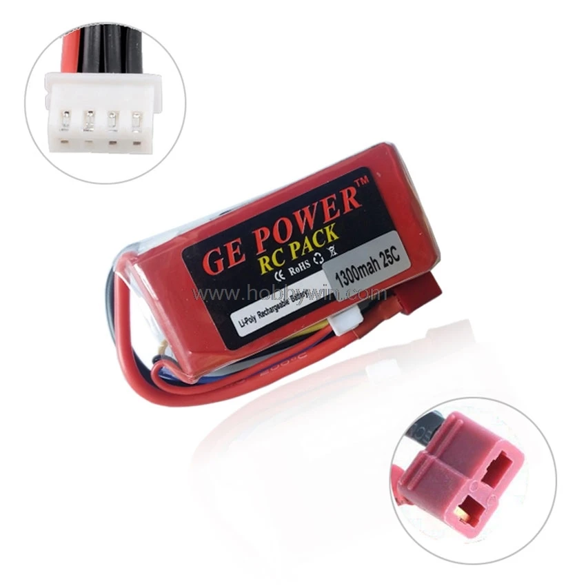 Литий полимерный аккумулятор 11 1 V 3S 1300mAh 25C для радиоуправляемой модели вертолета