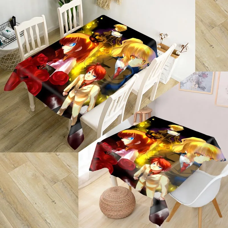 

Umineko no Naku Koro ni Tablecloth Waterproof Oxford Fabric Square/Rectangular Tablecloth For Wedding Table Cloth Cover