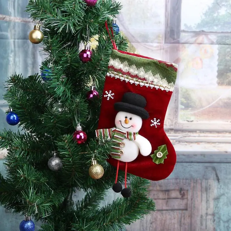 

Cute Cartoon Gingerbread Man Sock Xmas Tree Hanging Pendant Ornaments Christmas Party Decorations 25styles Christmas ornaments