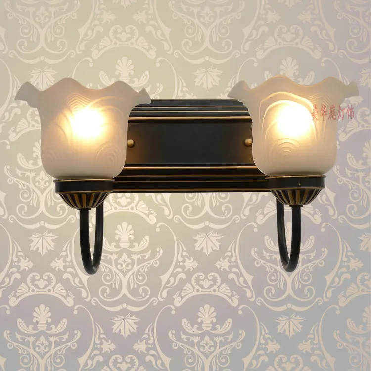 

A1 Shipping retro European style wall lamp corridor lamp bedside lamps simple double bedroom mirror light garden lighting FG366