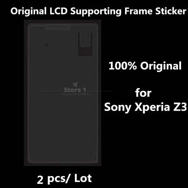 Оригинальная передняя поддерживающая рамка для ЖК-дисплея Sony Xperia Z3 2 шт./лот
