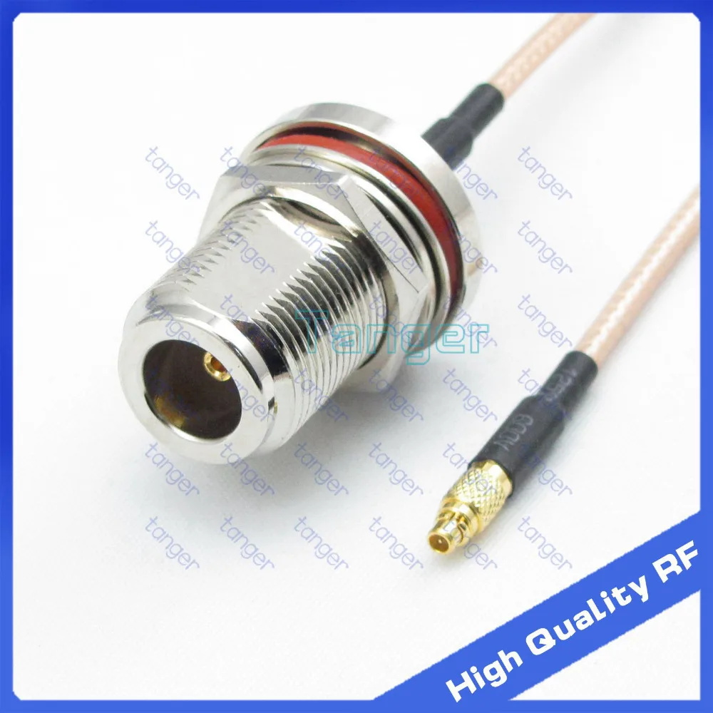 

Tanger MMCX male plug to N female jack waterproof with nut with 20cm 8inch RG316 RF Coaxial Pigtail Jumper Low Loss cable