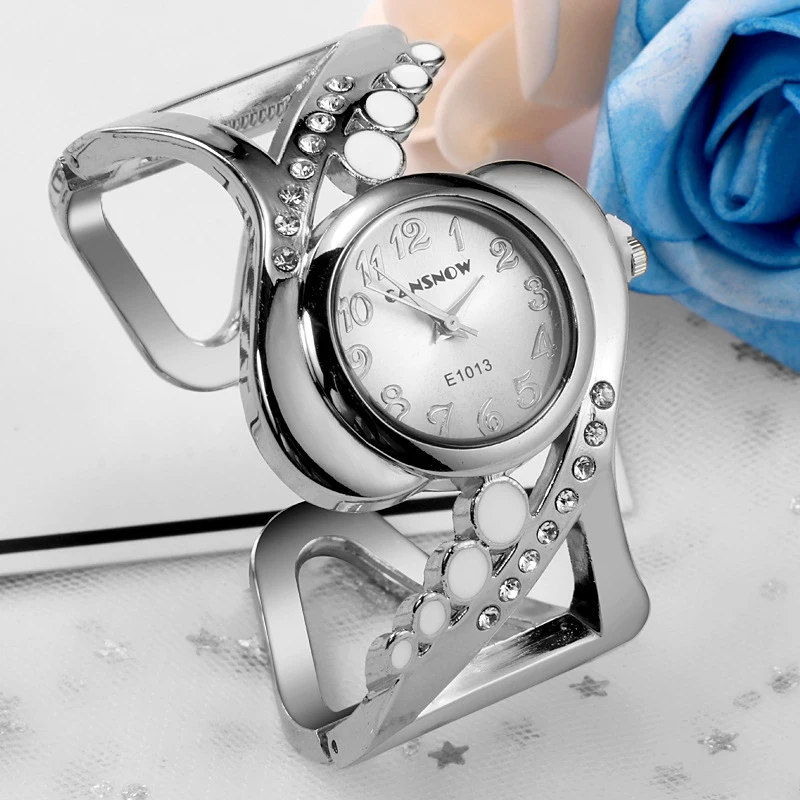 

women bangle wristwatch quartz crystal luxury relojes rhinestone fashion female watches hot sale elegant mujer watch Gifts