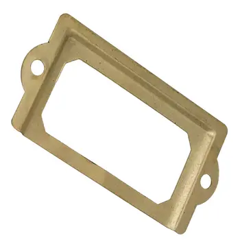 

20pcs Vintage Golden Cabinet Drawer Case Box Label Frame Card Holder 70x33mm