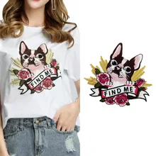 Clothing accessories explosive embroidery applique animal pattern cute fashion dog lace trend