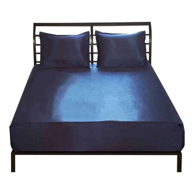 

Queen Mattress Protector Cover Fitted Silk Bed Sheet Quilt Cover for Home Bedding with All-around Elastic Rubber Band Printed