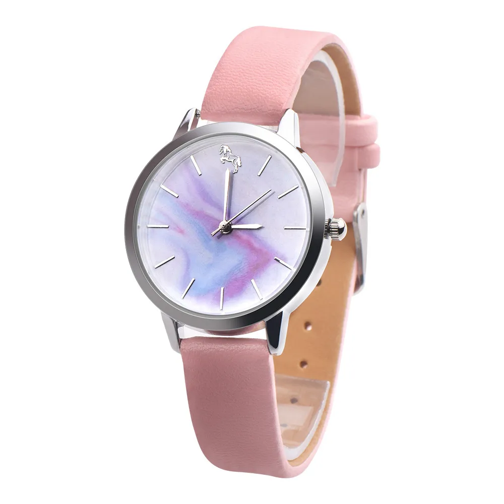 Women Watches Fashion Casual Cute Womens Girls Leather Band Analog