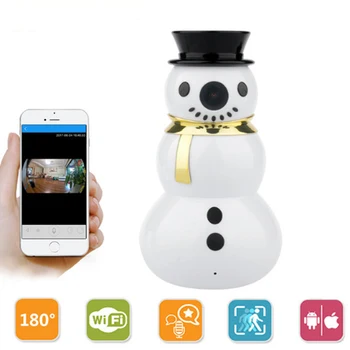 

Snowman Design 180 degree Wireless IP Camera Fisheye Video Surveillance 960P Home Security WiFi Camera IP CCTV Camera