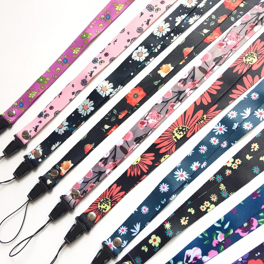 

Flower Mobile Phone Strap Rope Lanyard for Keys for Samsung Galaxy S6 S7 edge Plus for iphone X 8 5 6 Plus 6s 7 Phone Decoration