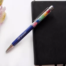 Уникальный Жених и невеста свадебной радуги бриллианты ручка приятный подарок для гостей на заказ с вашими именами/ слова