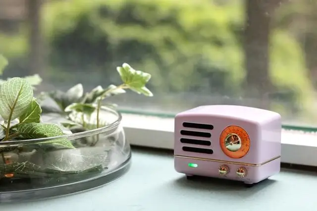 Maoking Маленький принц OTR динамик FM радио Алиса Фиолетовый Мини Bluetooth беспроводной музыкальный металлический плейер MW-2 подарок для девочки