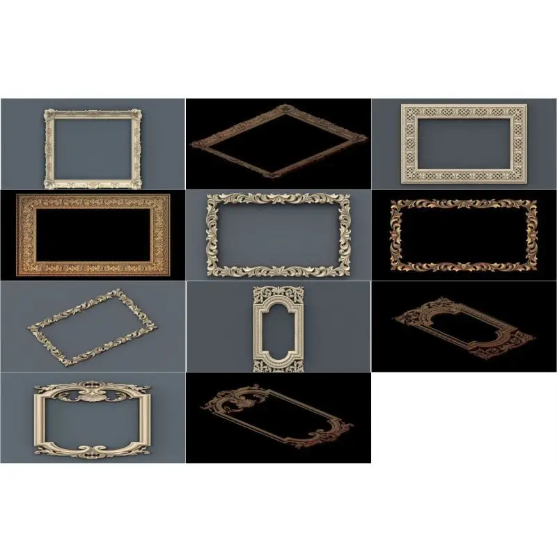 39pcs/set frame 3d model STL relief for cnc STL format 3d model for cnc stl relief artcam vectric aspire