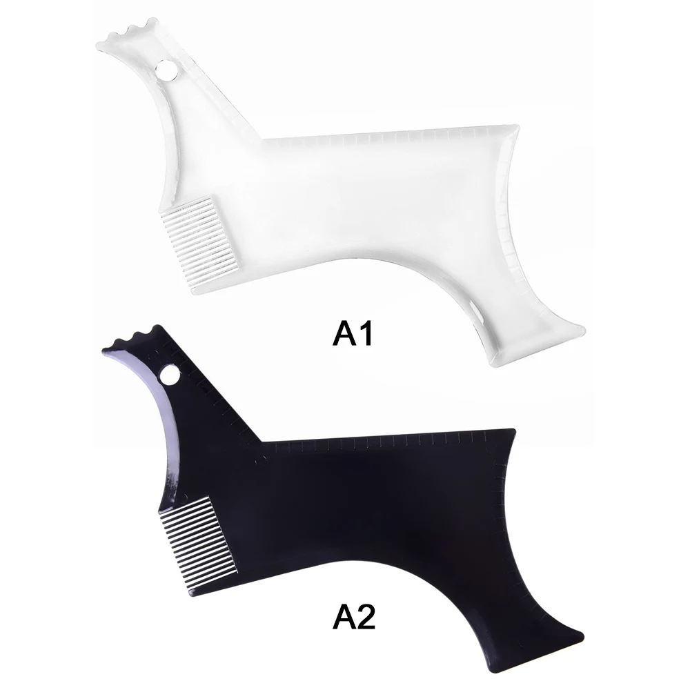 Beard Shaping Styling Tool with Inbuilt Comb for Perfect Line up Edging Men's Facial Hair Style Styling Tool Stencil Beard Comb Beard Shaping Styling Tool with Inbuilt Comb for Perfect Line up Edging Men's Facial Hair Style Styling Tool Stencil Beard Comb