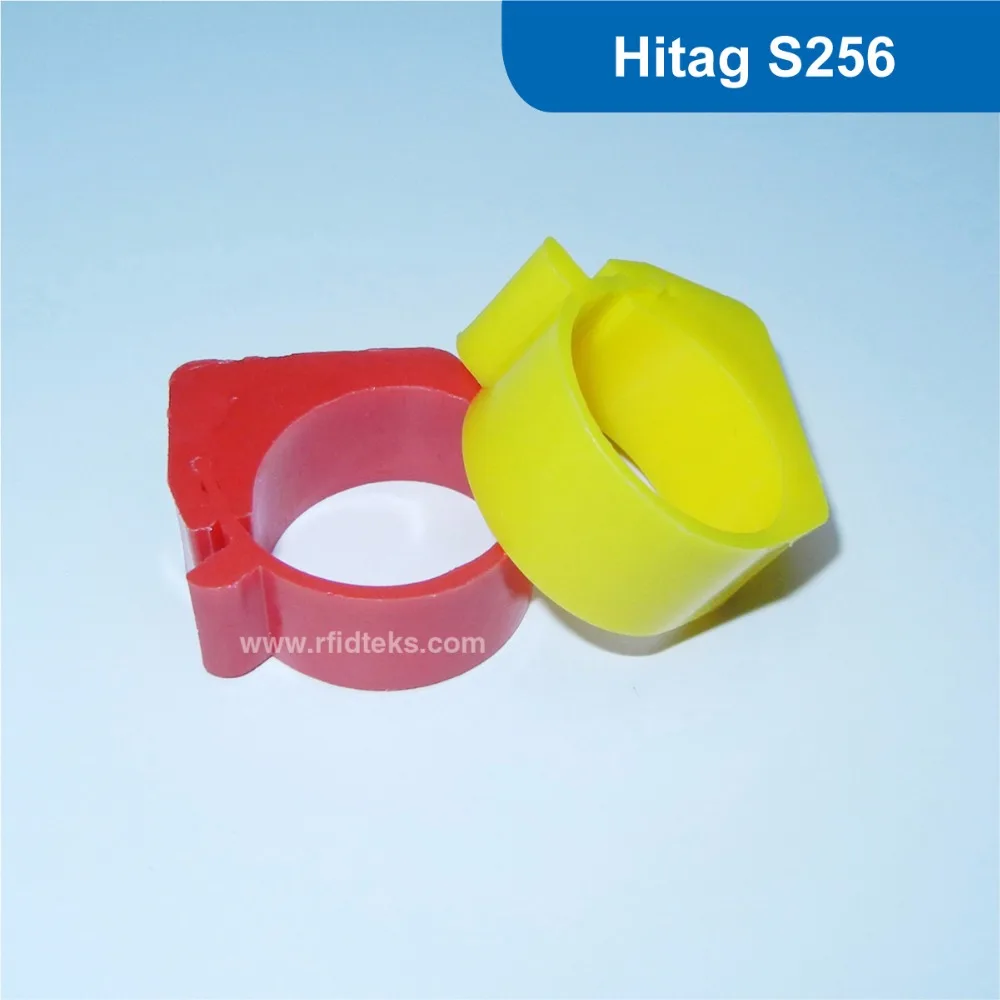 Пассивные rfid кольцо цыпленка бирка rfid ярлыки для куриц 125 кГц RFID бирка для животных rfid голубиное бирка на лапку с Hitag S256 чип