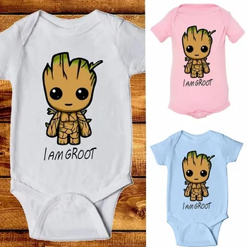 

DERMSPE 2019 New Infant Newborn Baby Boy Girl Fashion Short Sleeve Letter Print Romper Outfits Summer Baby Clothes Hot
