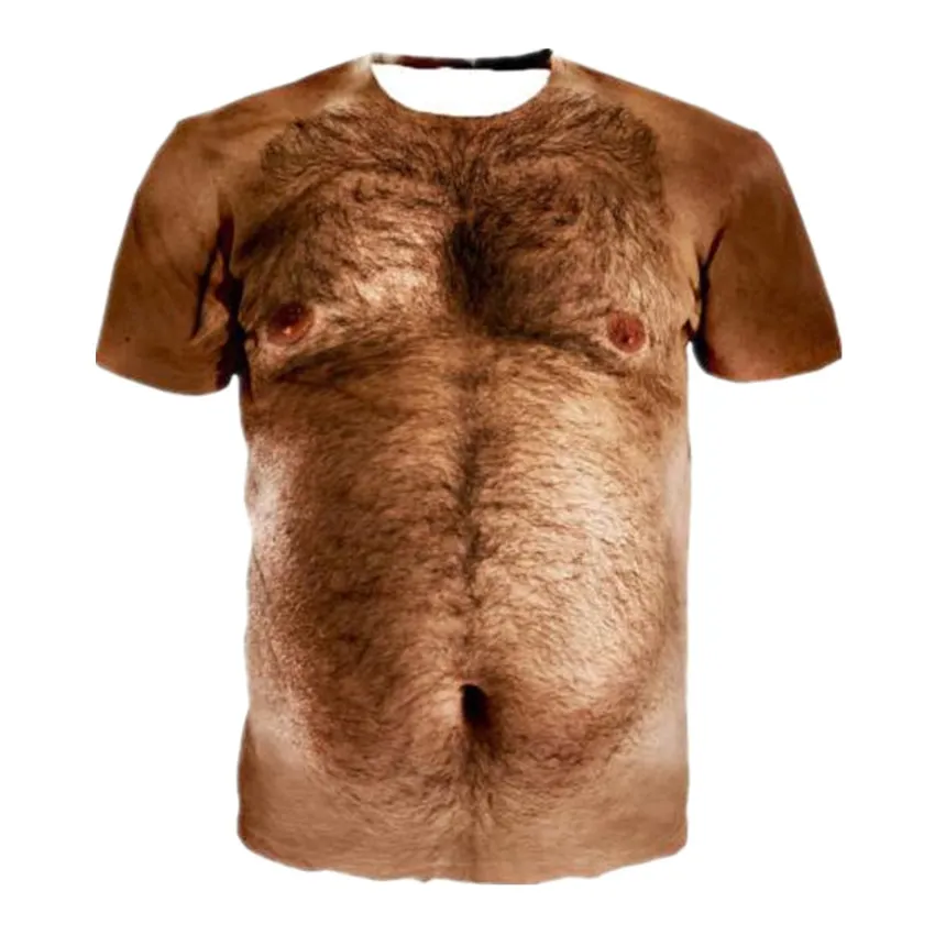 Naked Hairy Fat Man Full Print 3D T Shirts Fashion Men Quick Dry Clothing Summer Short Sleeve Tops Tees Cool Style Plus Size 7XL From Aney8986, $8.12 DHgate.Com