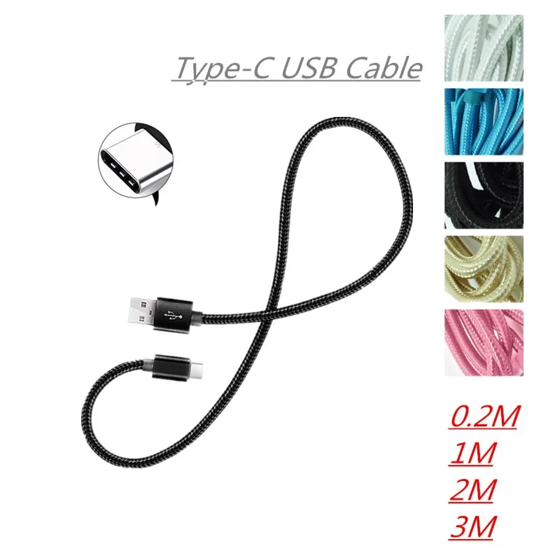 

USB Type C Cable To USB C Cable For Samsung S10 S9 S8 note 9 Xiaomi mi 9 8 Oneplus 6t 6 Fast Charging Charger USB-C Type-C Cable