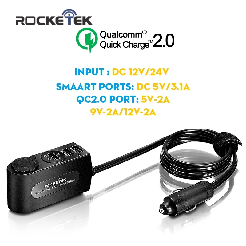 bilder für Rocketek Schnell auto-ladegerät 2,0 3 USB Smart IC 3.1A Auto-ladegerät Adapter mit Buchse Zigarettenanzünder autoladegerät bilder für Rocketek Schnell auto-ladegerät 2,0 3 USB Smart IC 3.1A Auto-ladegerät Adapter mit Buchse Zigarettenanzünder autoladegerät